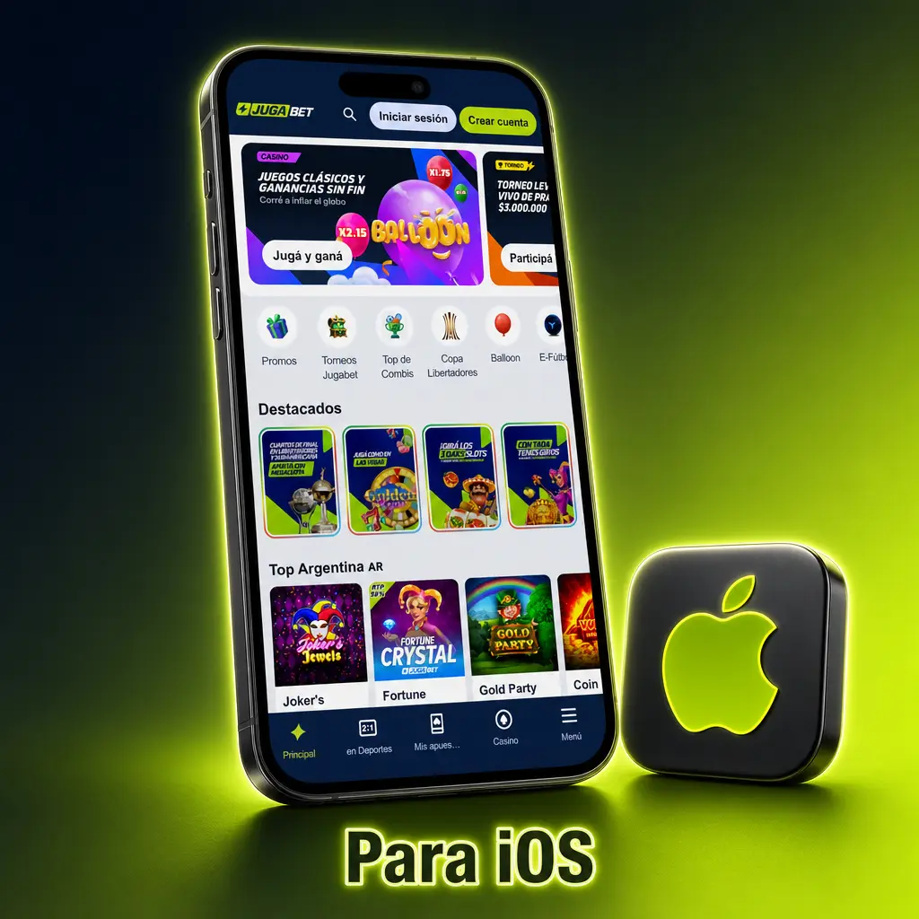 Pasos para descargar e instalar la app de Jugabet en iPhone o iPad con iOS 13.0 o superior